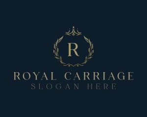 Royal Crown Wreath logo design