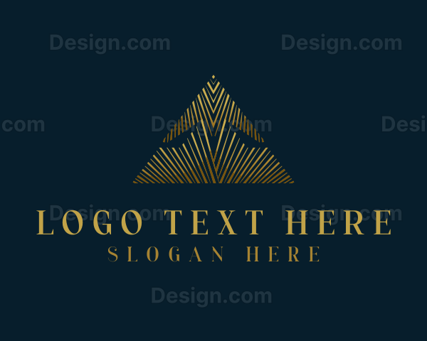 Abstract Luxury Triangle Logo