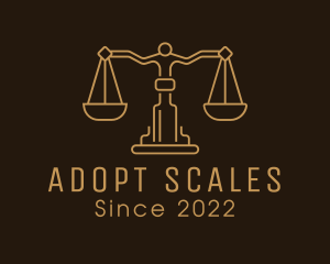 Gold Scale Judiciary Court logo design