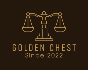 Gold Scale Judiciary Court logo design