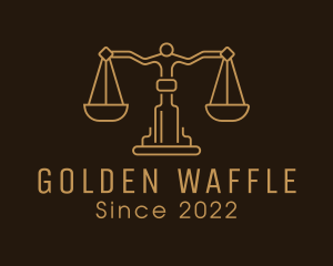 Gold Scale Judiciary Court logo design