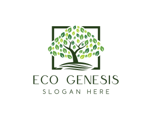 Farm Tree Nature logo design