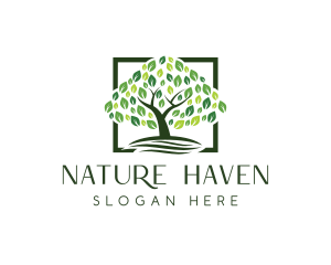 Farm Tree Nature logo design