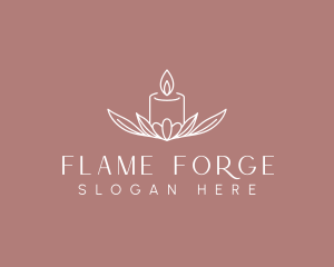 Floral Candle Light logo design