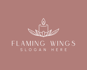 Floral Candle Light logo design