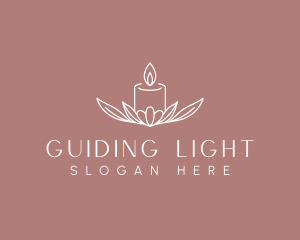 Floral Candle Light logo design