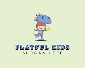 Star Dinosaur Kids logo design