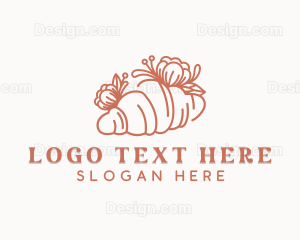 Bake Croissant Bread Logo