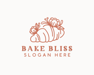 Bake Croissant Bread logo design