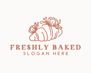 Bake Croissant Bread logo design