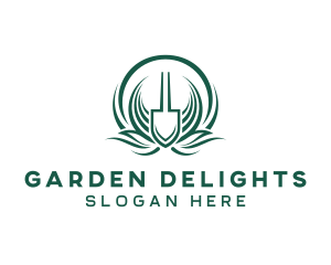 Gardening Shovel Care logo design