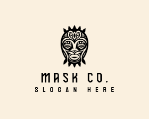 Mask Tribal Tiki logo
