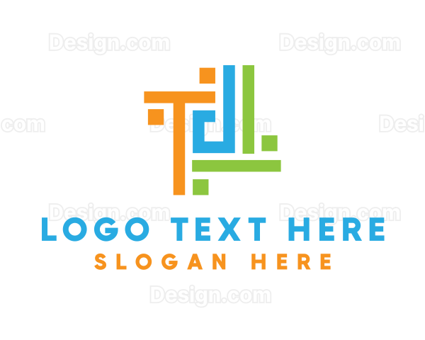 Square Creative Pattern Logo