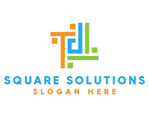 Square Creative Pattern logo design