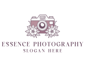 Camera Photographer Floral logo