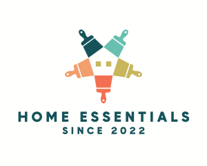 Home Real Estate Paint  logo design