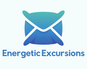 Mail Envelope Pillow logo design