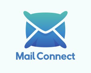 Mail Envelope Pillow logo design