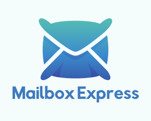 Mail Envelope Pillow logo design