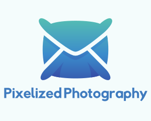 Mail Envelope Pillow logo design