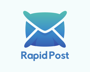 Mail Envelope Pillow logo design