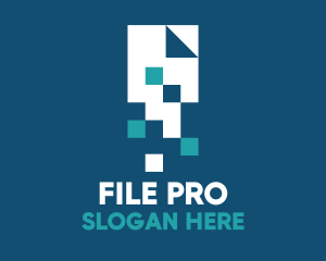 Pixel Digital File logo design