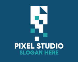 Pixel Digital File logo design