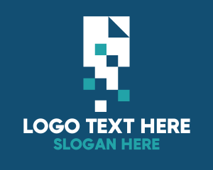 Technological - Pixel Digital File logo design