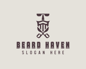 Barber Beard Grooming logo design