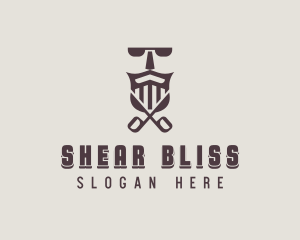 Barber Beard Grooming logo design