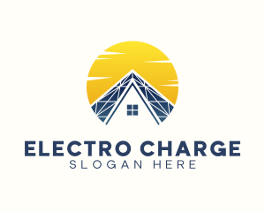 House Solar Panel logo design