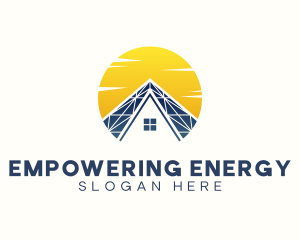 House Solar Panel logo design