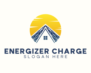 House Solar Panel logo design