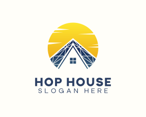 House Solar Panel logo design