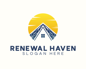 House Solar Panel logo design