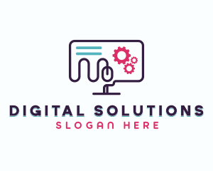 Digital Computer Tech logo design