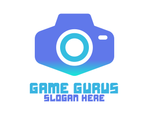 Modern Blue  Camera Logo