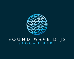 Fish Wave Pattern logo design