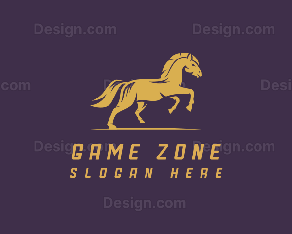 Running Horse Stallion Logo