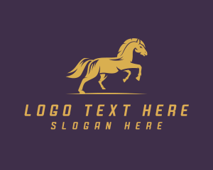 Running Horse Stallion  logo