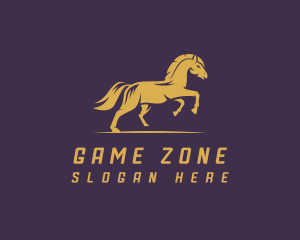 Running Horse Stallion  Logo