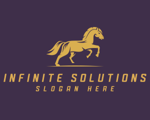 Running Horse Stallion  Logo