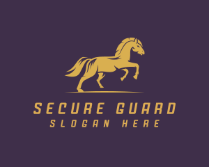 Running Horse Stallion  Logo