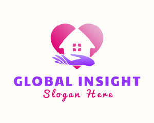 Hand Heart House Logo