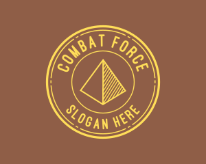 Yellow Pyramid Outline Logo