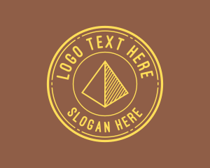 Yellow Pyramid Outline Logo