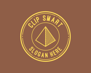 Yellow Pyramid Outline logo design