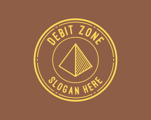 Yellow Pyramid Outline logo design