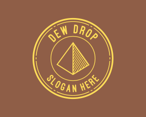 Yellow Pyramid Outline logo design