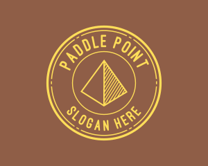 Yellow Pyramid Outline logo design